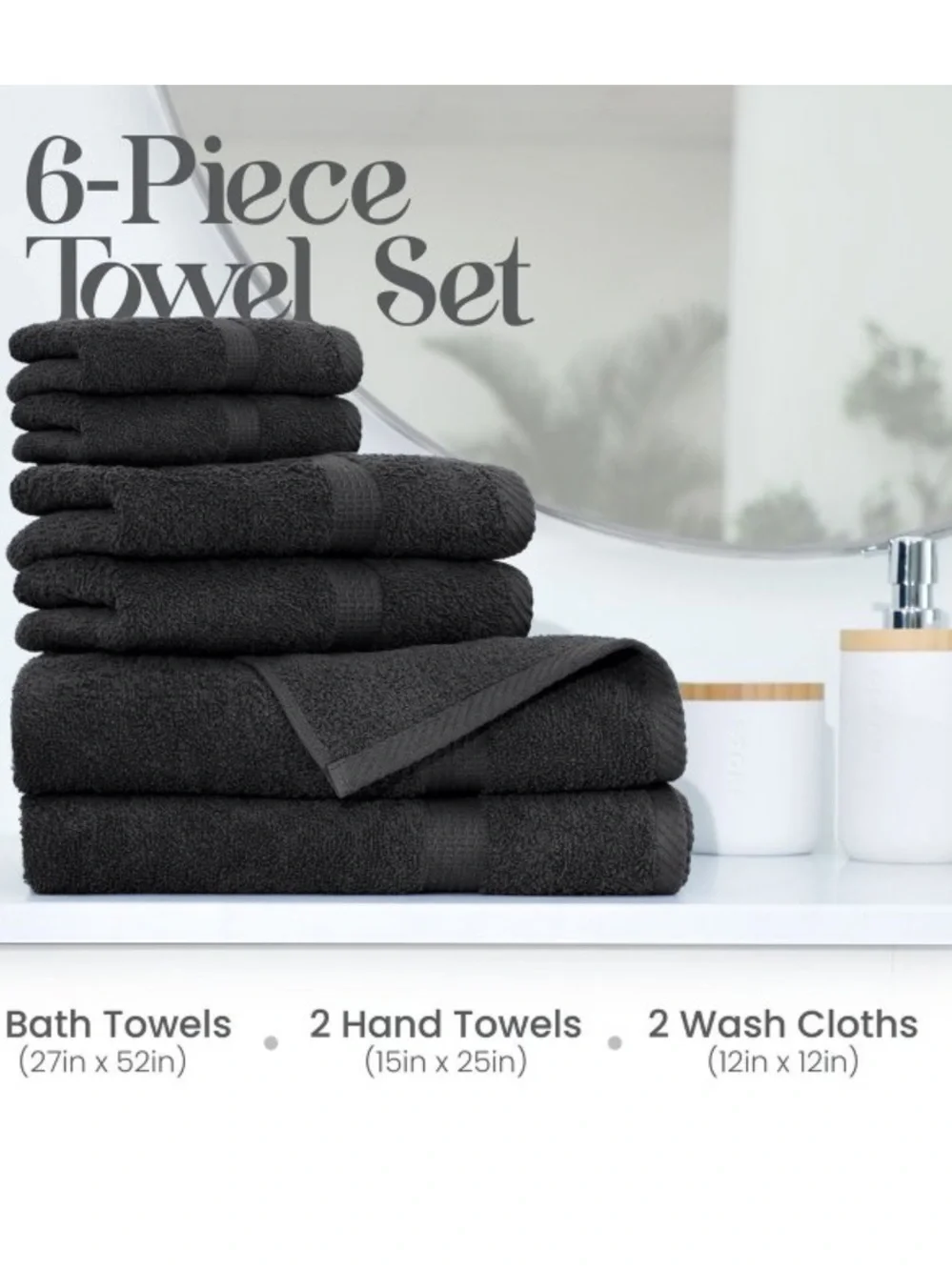 UTICA ESSENTIALS NWT Utica Essentials Plum Purple 6-Piece Towel Set